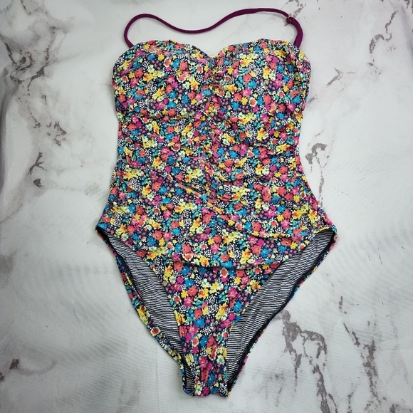 Anne Cole Floral One Piece Swimsuit - Multicolor - Picture 1 of 13